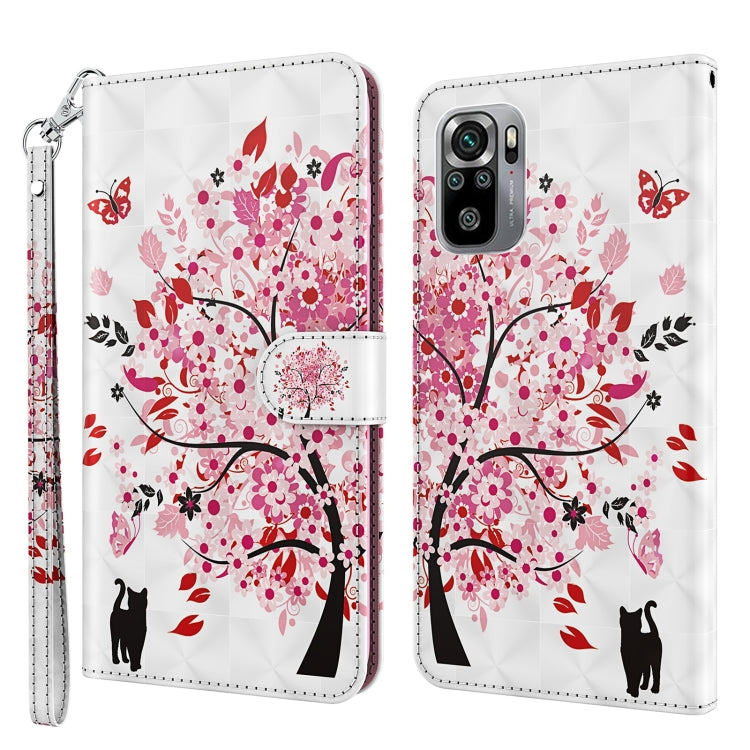 Modello di pittura 3D Custodia per telefono in TPU + PU, For Xiaomi Poco M5, For Xiaomi Poco M5S/Redmi Note 10/Note 10S