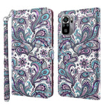 Modello di pittura 3D Custodia per telefono in TPU + PU, For Xiaomi Poco M5, For Xiaomi Poco M5S/Redmi Note 10/Note 10S
