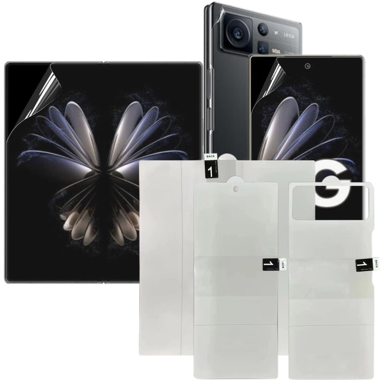 Protezione per schermo intero 3 in 1 Pellicola idrogel per schermo anteriore + grande + posteriore a prova di esplosione, For Xiaomi Mix Fold 2