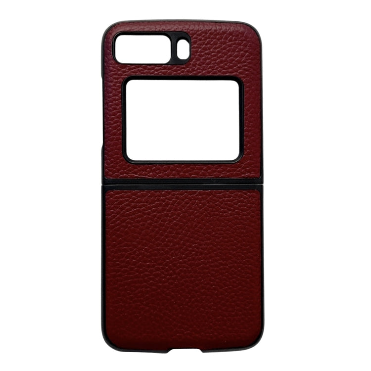 Custodia per telefono in vera pelle Lychee Texture, For Motorola Moto Razr 2022