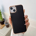 Custodia per telefono in vera pelle galvanica nano serie Waves, For iPhone 14 Pro, For iPhone 14 Pro Max, For iPhone 13 Pro, For iPhone 13 Pro Max, For Samsung Galaxy Z Flip4
