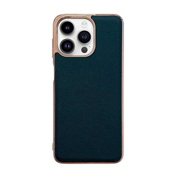 Custodia per telefono in vera pelle galvanica nano serie Waves, For iPhone 14 Pro, For iPhone 14 Pro Max, For iPhone 13 Pro, For iPhone 13 Pro Max, For Samsung Galaxy Z Flip4