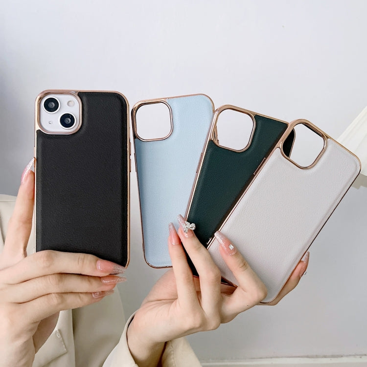 Custodia per telefono in vera pelle galvanica nano serie Waves, For iPhone 14 Pro, For iPhone 14 Pro Max, For iPhone 13 Pro, For iPhone 13 Pro Max, For Samsung Galaxy Z Flip4