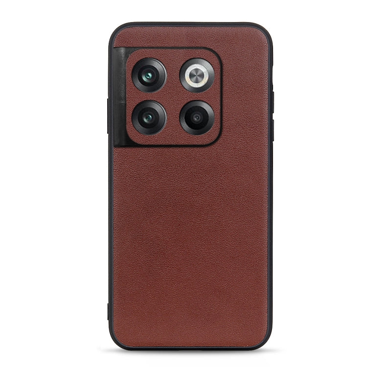 Custodia per telefono in vera pelle con trama in pelle di agnello, For OnePlus Ace Pro / 10T