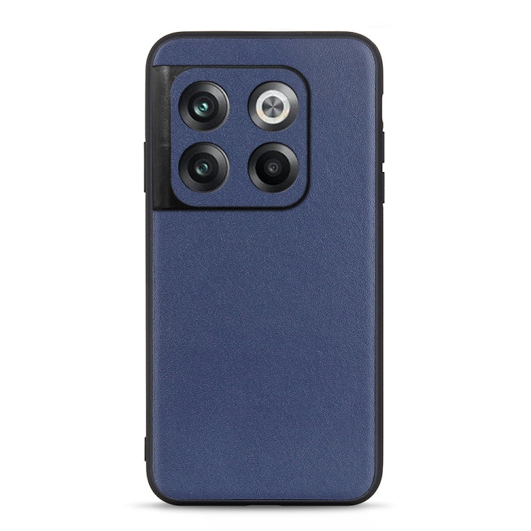 Custodia per telefono in vera pelle con trama in pelle di agnello, For OnePlus Ace Pro / 10T