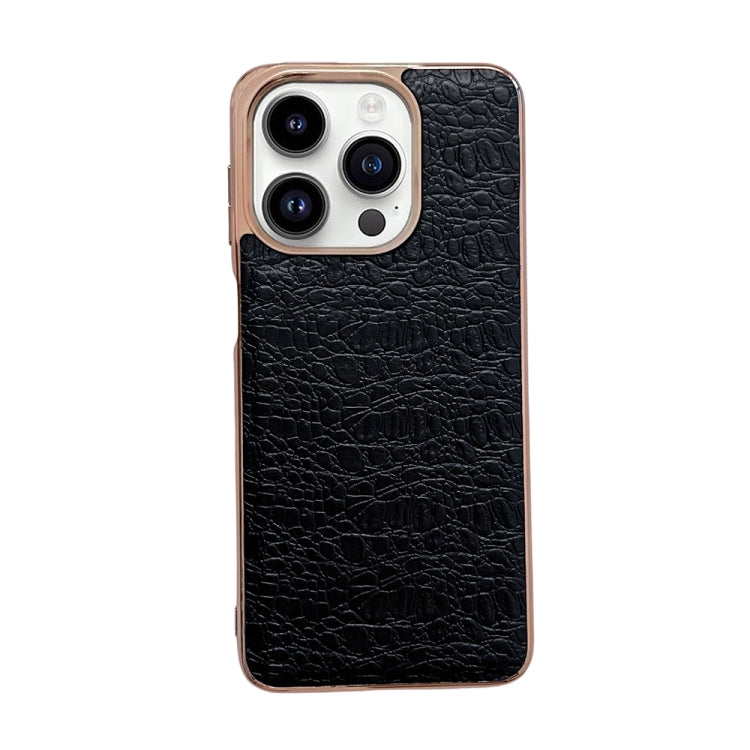 Custodia per telefono in vera pelle galvanica nano serie Sky, For iPhone 14 Pro, For iPhone 14 Pro Max, For iPhone 13 Pro, For iPhone 13 Pro Max, For Samsung Galaxy Z Flip4
