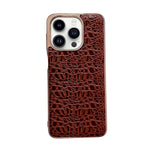 Custodia per telefono in vera pelle galvanica nano serie Sky, For iPhone 14 Pro, For iPhone 14 Pro Max, For iPhone 13 Pro, For iPhone 13 Pro Max, For Samsung Galaxy Z Flip4