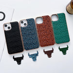 Custodia per telefono in vera pelle galvanica nano serie Sky, For iPhone 14 Pro, For iPhone 14 Pro Max, For iPhone 13 Pro, For iPhone 13 Pro Max, For Samsung Galaxy Z Flip4
