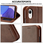 LC.IMEEKE Custodia per cellulare in pelle di vitello, For Samsung Galaxy A23e, For Xiaomi 12T / 12T Pro, For Xiaomi Redmi 9C