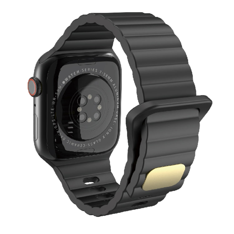 Silicone traspirante e delicato sulla pelle per Apple Watch, Ultra 49mm / Series 8&7 45mm / SE   2&6&SE&5&4 44mm / 3&2&1 42mm, Series 8&7 41mm / SE 2&6&SE&5&4 40mm /   3&2&1 38mm