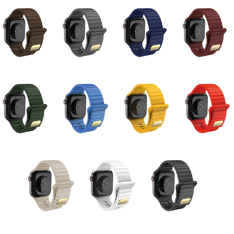 Silicone traspirante e delicato sulla pelle per Apple Watch, Ultra 49mm / Series 8&7 45mm / SE   2&6&SE&5&4 44mm / 3&2&1 42mm, Series 8&7 41mm / SE 2&6&SE&5&4 40mm /   3&2&1 38mm