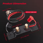 Avviatore a ponticello per batteria per auto, 0.7cm, 1.2cm