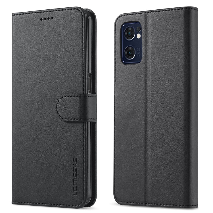 LC.IMEEKE Custodia per cellulare in pelle di vitello, For OPPO A77 5G / A97 5G / Realme V23