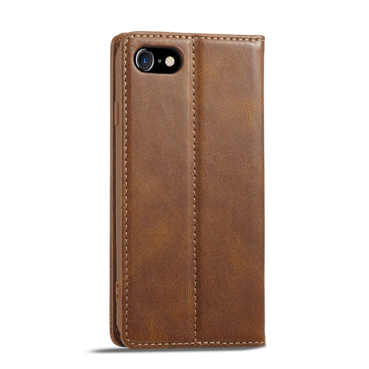 Custodia per telefono in pelle antifurto LC.IMEEKE RFID, For iPhone SE 2022 / SE 2020 / 8 / 7, For iPhone XS Max, For iPhone XS / X, For iPhone XR, For iPhone 8 Plus / 7 Plus, For Samsung Galaxy S21 5G