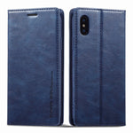 Custodia per telefono in pelle antifurto LC.IMEEKE RFID, For iPhone SE 2022 / SE 2020 / 8 / 7, For iPhone XS Max, For iPhone XS / X, For iPhone XR, For iPhone 8 Plus / 7 Plus, For Samsung Galaxy S21 5G