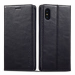 Custodia per telefono in pelle antifurto LC.IMEEKE RFID, For iPhone SE 2022 / SE 2020 / 8 / 7, For iPhone XS Max, For iPhone XS / X, For iPhone XR, For iPhone 8 Plus / 7 Plus, For Samsung Galaxy S21 5G