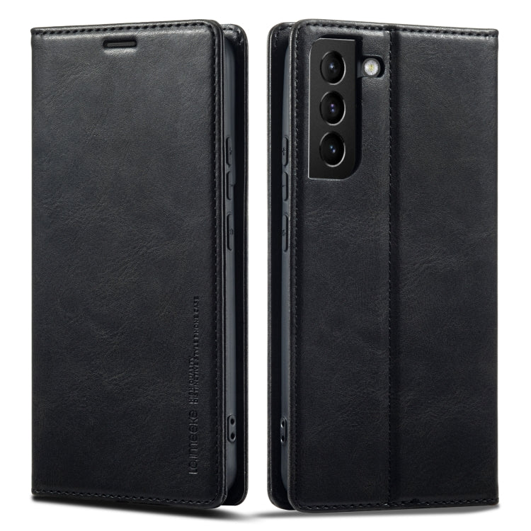 Custodia per telefono in pelle antifurto LC.IMEEKE RFID, For Samsung Galaxy S21+ 5G