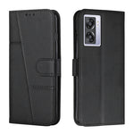 Custodia per telefono in pelle con fibbia in vitello con cuciture, For OPPO A57 5G/Realme V23/A77 5G, For Realme C30 4G, For OPPO Reno8 5G/Reno8 5G Global, For OPPO Reno8 Pro+ 5G/Reno8 Pro 5G Global