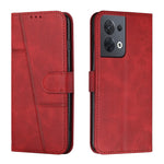 Custodia per telefono in pelle con fibbia in vitello con cuciture, For OPPO A57 5G/Realme V23/A77 5G, For Realme C30 4G, For OPPO Reno8 5G/Reno8 5G Global, For OPPO Reno8 Pro+ 5G/Reno8 Pro 5G Global