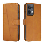 Custodia per telefono in pelle con fibbia in vitello con cuciture, For OPPO A57 5G/Realme V23/A77 5G, For Realme C30 4G, For OPPO Reno8 5G/Reno8 5G Global, For OPPO Reno8 Pro+ 5G/Reno8 Pro 5G Global