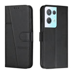 Custodia per telefono in pelle con fibbia in vitello con cuciture, For OPPO A57 5G/Realme V23/A77 5G, For Realme C30 4G, For OPPO Reno8 5G/Reno8 5G Global, For OPPO Reno8 Pro+ 5G/Reno8 Pro 5G Global
