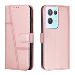 Custodia per telefono in pelle con fibbia in vitello con cuciture, For OPPO A57 5G/Realme V23/A77 5G, For Realme C30 4G, For OPPO Reno8 5G/Reno8 5G Global, For OPPO Reno8 Pro+ 5G/Reno8 Pro 5G Global