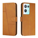 Custodia per telefono in pelle con fibbia in vitello con cuciture, For OPPO A57 5G/Realme V23/A77 5G, For Realme C30 4G, For OPPO Reno8 5G/Reno8 5G Global, For OPPO Reno8 Pro+ 5G/Reno8 Pro 5G Global