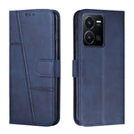 Custodia per telefono in pelle con fibbia in vitello con cuciture, For vivo Y35 4G/Y22s/Y22, For Xiaomi Redmi A1, For Xiaomi 12T/12T Pro/Redmi K50 Ultra
