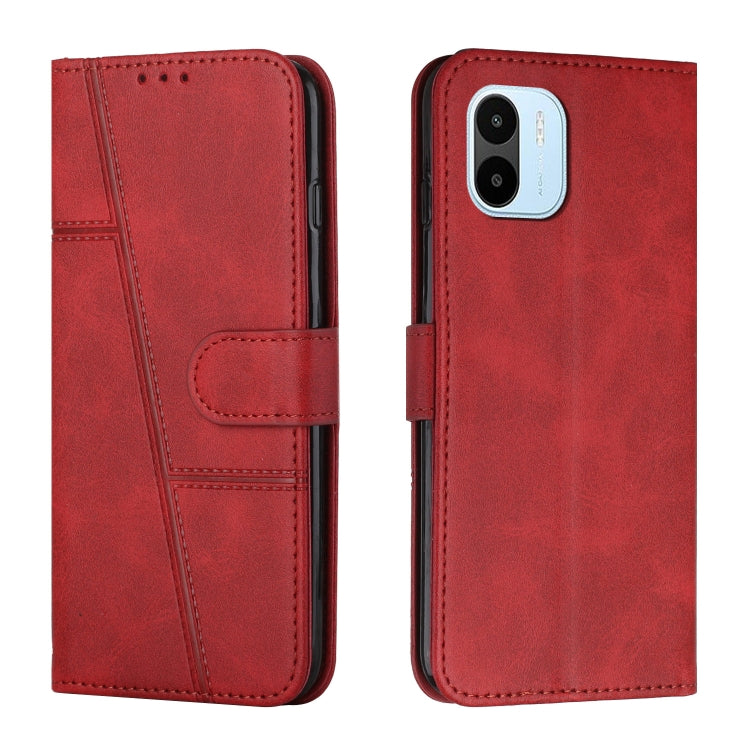 Custodia per telefono in pelle con fibbia in vitello con cuciture, For vivo Y35 4G/Y22s/Y22, For Xiaomi Redmi A1, For Xiaomi 12T/12T Pro/Redmi K50 Ultra