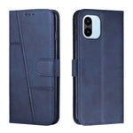 Custodia per telefono in pelle con fibbia in vitello con cuciture, For vivo Y35 4G/Y22s/Y22, For Xiaomi Redmi A1, For Xiaomi 12T/12T Pro/Redmi K50 Ultra