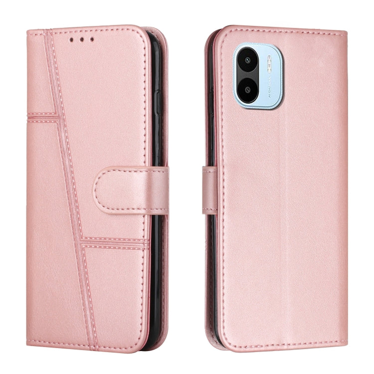 Custodia per telefono in pelle con fibbia in vitello con cuciture, For vivo Y35 4G/Y22s/Y22, For Xiaomi Redmi A1, For Xiaomi 12T/12T Pro/Redmi K50 Ultra