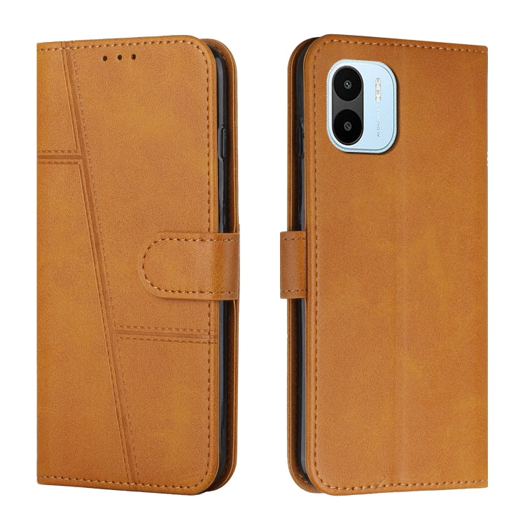 Custodia per telefono in pelle con fibbia in vitello con cuciture, For vivo Y35 4G/Y22s/Y22, For Xiaomi Redmi A1, For Xiaomi 12T/12T Pro/Redmi K50 Ultra