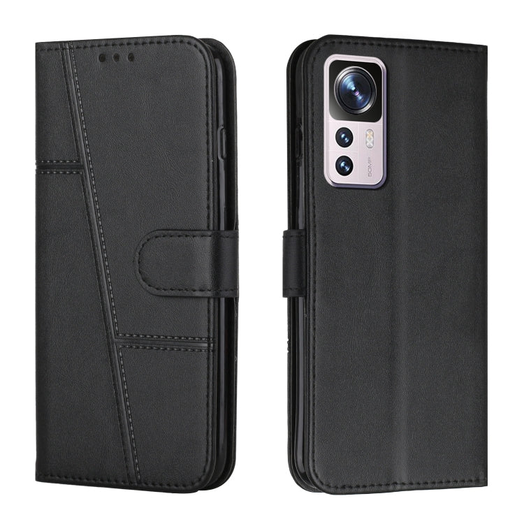 Custodia per telefono in pelle con fibbia in vitello con cuciture, For vivo Y35 4G/Y22s/Y22, For Xiaomi Redmi A1, For Xiaomi 12T/12T Pro/Redmi K50 Ultra