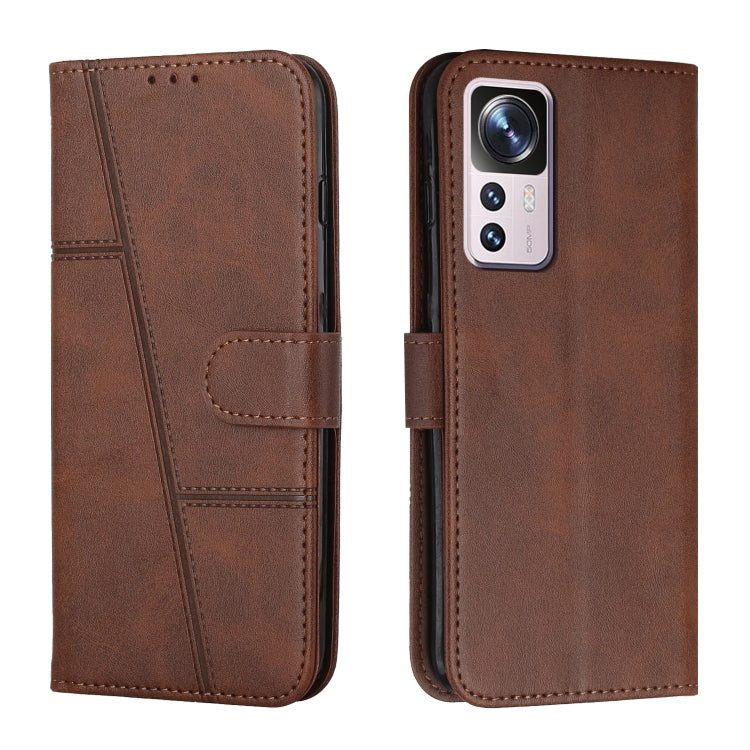 Custodia per telefono in pelle con fibbia in vitello con cuciture, For vivo Y35 4G/Y22s/Y22, For Xiaomi Redmi A1, For Xiaomi 12T/12T Pro/Redmi K50 Ultra
