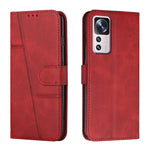 Custodia per telefono in pelle con fibbia in vitello con cuciture, For vivo Y35 4G/Y22s/Y22, For Xiaomi Redmi A1, For Xiaomi 12T/12T Pro/Redmi K50 Ultra