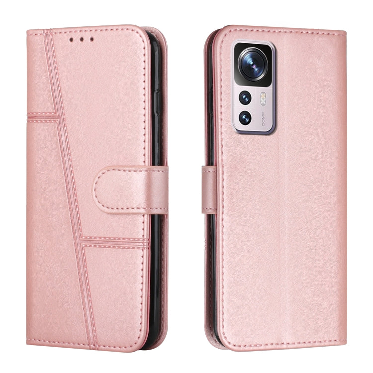 Custodia per telefono in pelle con fibbia in vitello con cuciture, For vivo Y35 4G/Y22s/Y22, For Xiaomi Redmi A1, For Xiaomi 12T/12T Pro/Redmi K50 Ultra