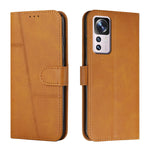 Custodia per telefono in pelle con fibbia in vitello con cuciture, For vivo Y35 4G/Y22s/Y22, For Xiaomi Redmi A1, For Xiaomi 12T/12T Pro/Redmi K50 Ultra