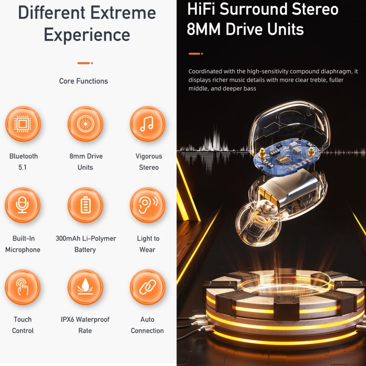 Cuffie sportive awei T13Pro Bluetooth V5.1, T13Pro