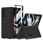 Custodia per telefono in pelle pieghevole ultrasottile integrata GKK con supporto, For Samsung Galaxy Z Fold4