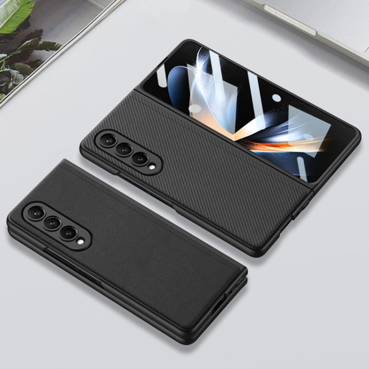 Custodia per telefono in pelle pieghevole ultrasottile integrata GKK con supporto, For Samsung Galaxy Z Fold4