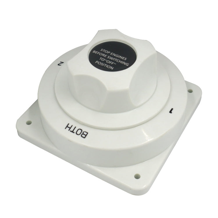 Interruttore di spegnimento della batteria dello yacht per camper da 300 A. Interruttore di protezione marina a quattro velocità, Power Off Switch(White)