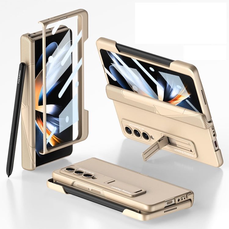 Custodia per telefono pieghevole magnetica integrata GKK con slot per penna, For Samsung Galaxy Z Fold4