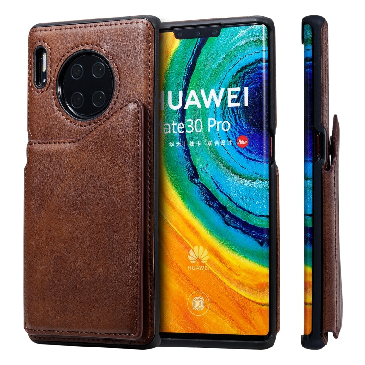 Custodia portafoglio in vitello con slot carte Huawei Mate 30