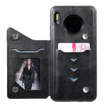 Custodia portafoglio in vitello con slot carte Huawei Mate 30