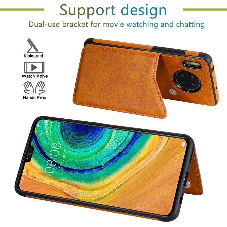 Custodia portafoglio in vitello con slot carte Huawei Mate 30