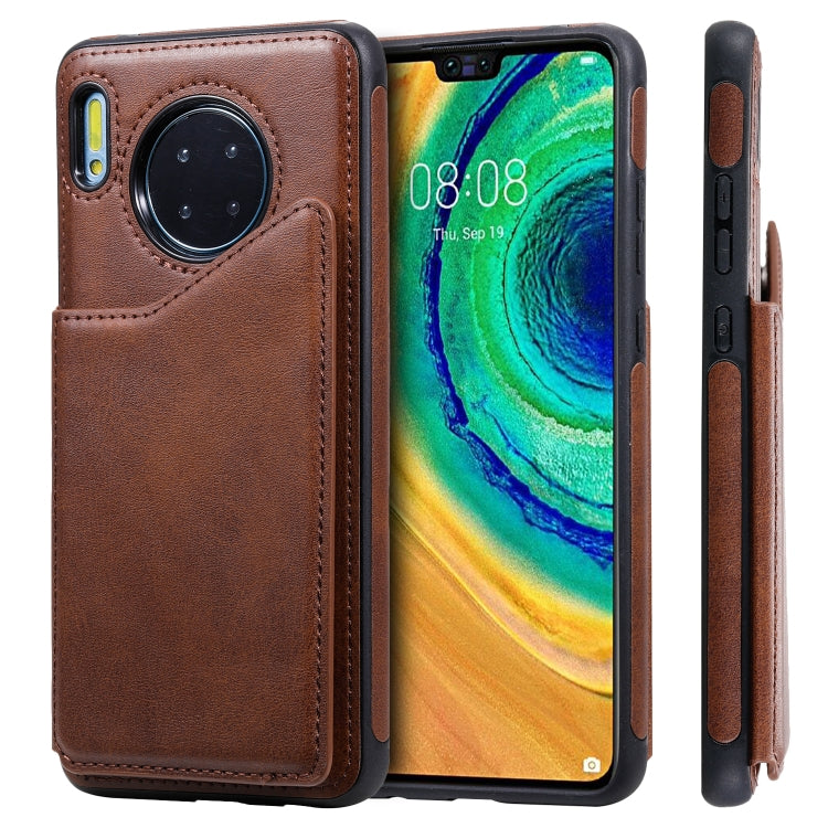 Custodia portafoglio in vitello con slot carte Huawei Mate 30