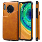Custodia portafoglio in vitello con slot carte Huawei Mate 30