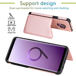 Custodia portafoglio in ecopelle con slot carte per Samsung