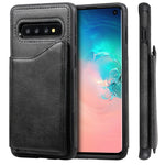 Custodia portafoglio in ecopelle con slot carte per Samsung