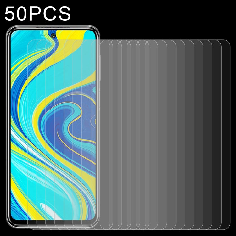 50 PZ 0.26mm 9H Durezza superficiale 2.5D Pellicola semischermo in vetro temperato antideflagrante, For Xiaomi Redmi Note 9 Pro, For Xiaomi Redmi Note 9 Pro Max, For Xiaomi Redmi K30, For Xiaomi MI 10 (50 PCS), For Xiaomi MI 10 Pro (50 PCS)            ...